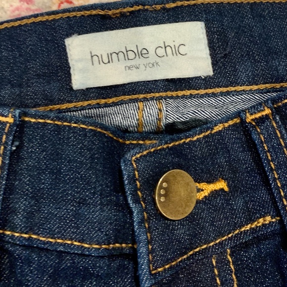 Humble Chic NY Dark Wash Skinny Straight Leg Jeans - Picture 6 of 7